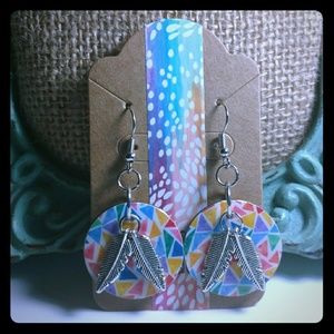 Fractal Feather Earrings